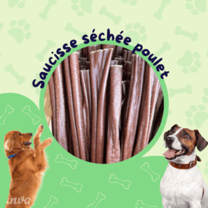 Saucisses séchée poulet sachet 500g